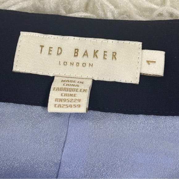 Ted Baker London Denese Chevron Print Pleated Skirt - Picture 9 of 13